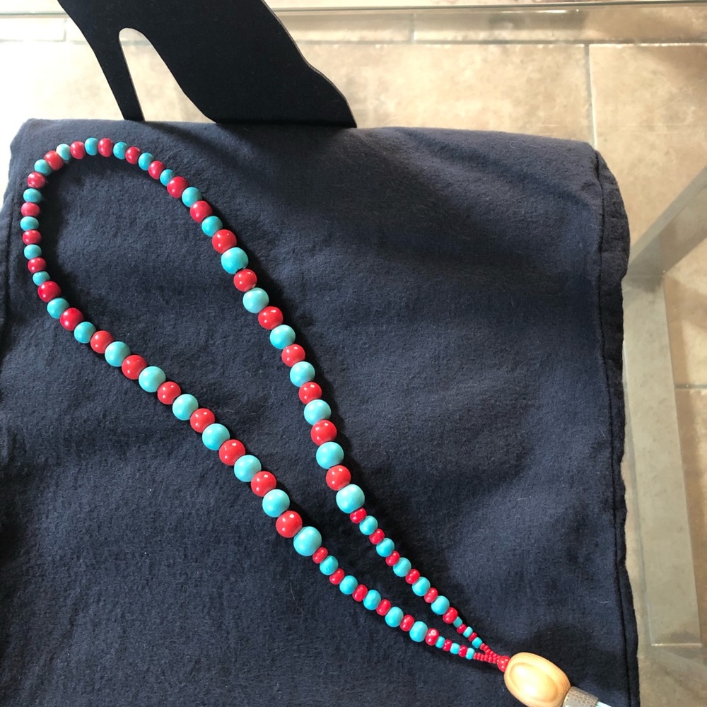 SOLD NEW ITEM HANDMADE Wooden Beaded Necklace - Picture 2 of 6